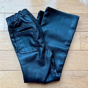 Gap 4T Black Faux Leather Pants